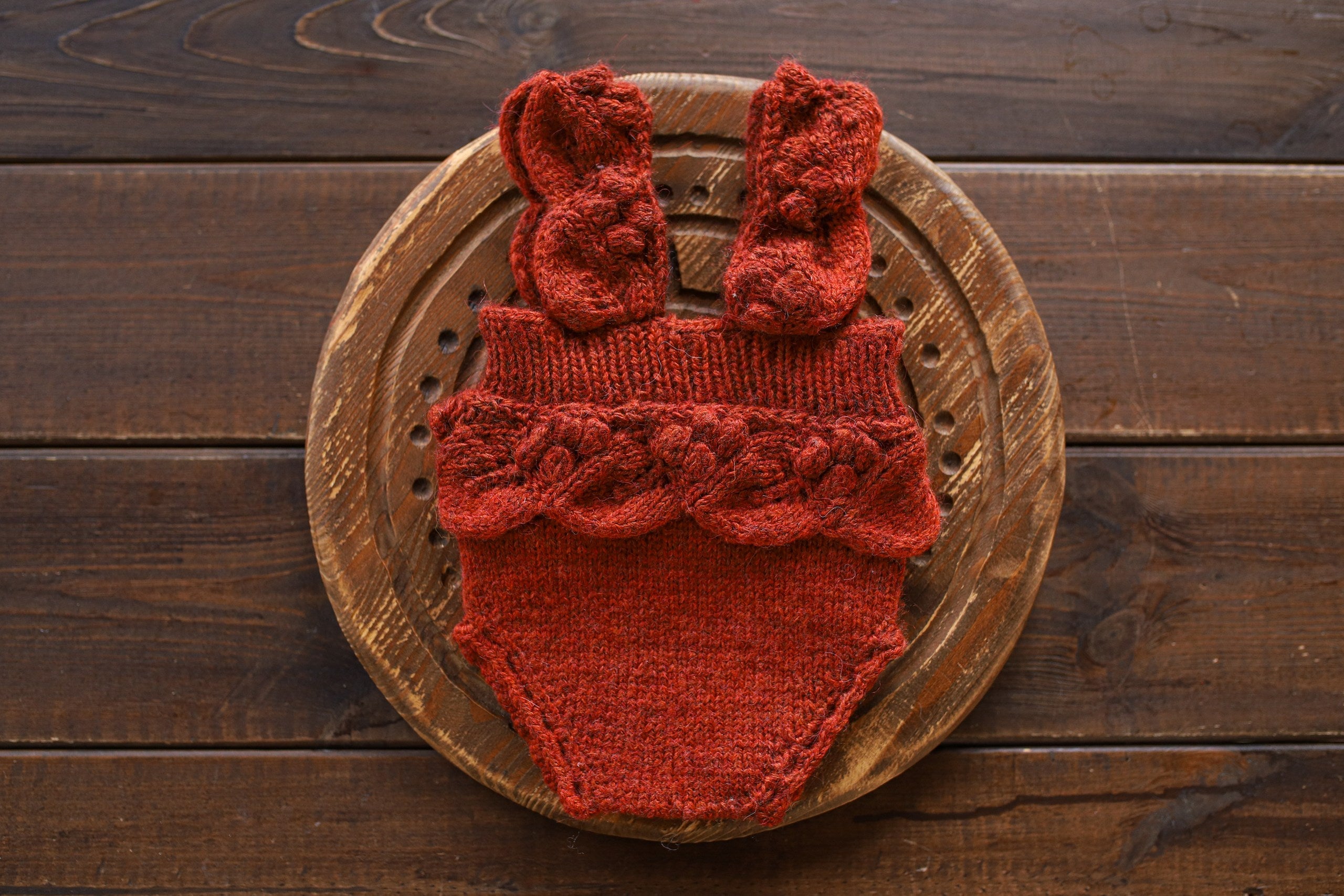Knitted romper and bonnet,Newborn knitted Set,Newborn photography outfit,Сable knit romper,Pregnancy gift,newborn knit outfit,newborn props (Copy) (Copy) (Copy)