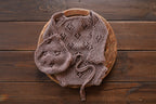 Knitted jumpsuit, bonnet and booties for a newborn, merino wool clothing set, newborn photo shoot props, newborn photo shoot clothes, hospital discharge clothes. (Copy) (Copy) (Copy)