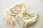 Ivory Floral Newborn Bloomers & Headband Set | Newborn Photo Prop