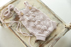 Knitted jumpsuit, bonnet and booties for a newborn, merino wool clothing set, newborn photo shoot props, newborn photo shoot clothes, hospital discharge clothes. (Copy) (Copy) (Copy) (Copy)