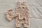 Knitted jumpsuit, bonnet and booties for a newborn, merino wool clothing set, newborn photo shoot props, newborn photo shoot clothes, hospital discharge clothes. (Copy) (Copy) (Copy) (Copy)