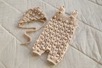 Knitted jumpsuit, bonnet and booties for a newborn, merino wool clothing set, newborn photo shoot props, newborn photo shoot clothes, hospital discharge clothes. (Copy) (Copy) (Copy) (Copy)