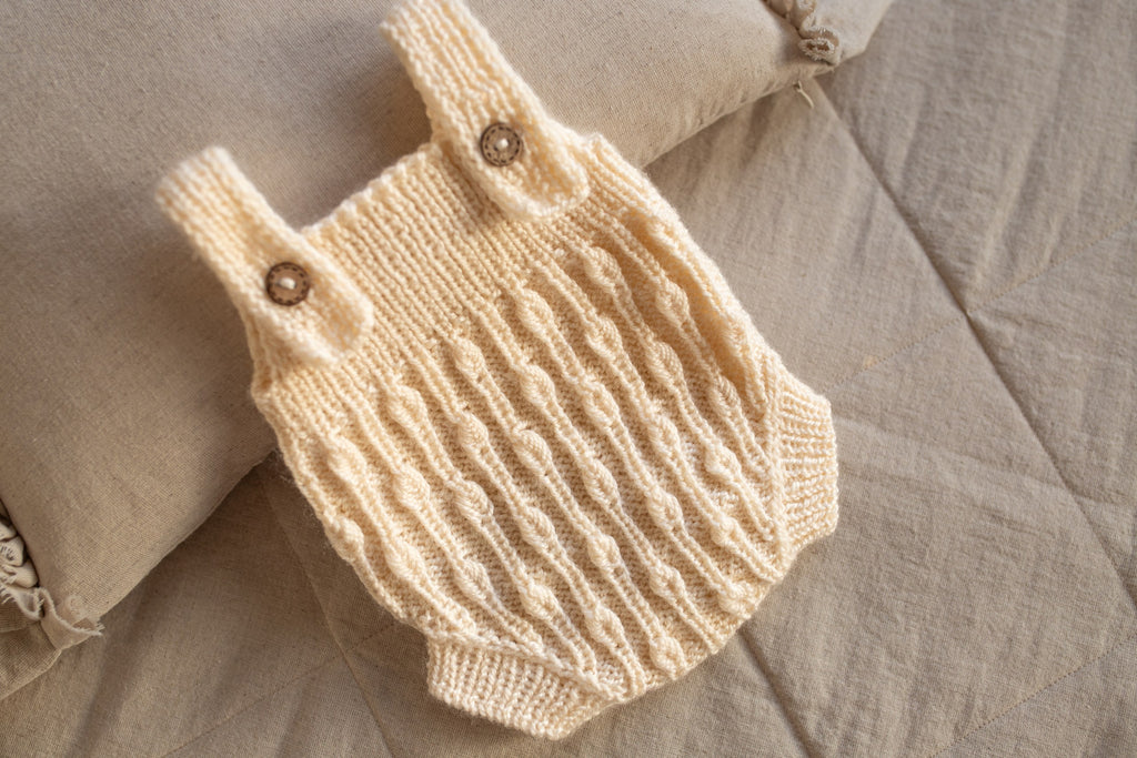 Newborn Baby Set: Romper and Cap, Gender Neutral Baby Outfit, Wool Blend Romper, Newborn Photo Shoot Outfit, Newborn Photo Prop Set, Baby Shower Gift (Copy) (Copy) (Copy)