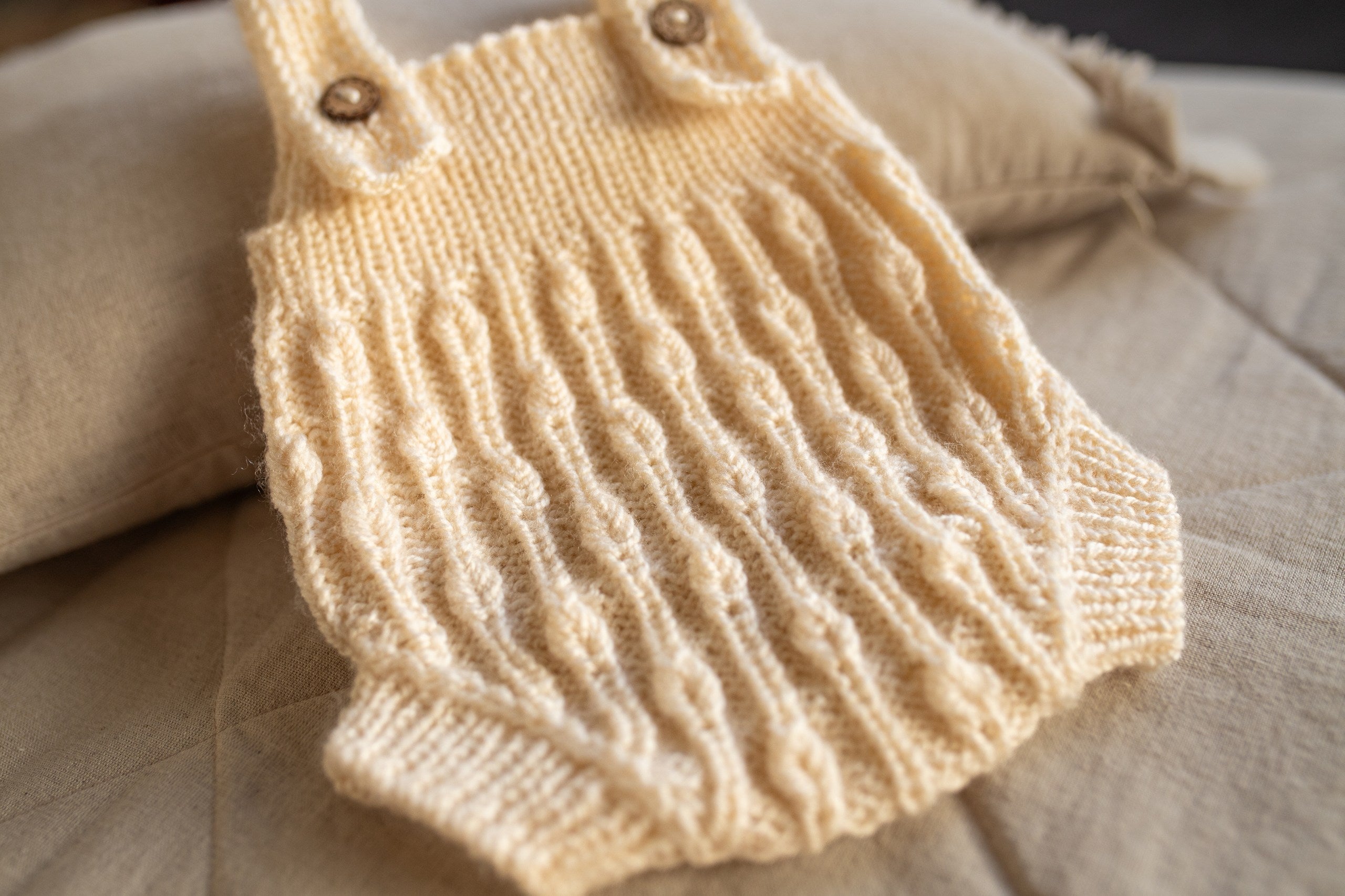 Newborn Baby Set: Romper and Cap, Gender Neutral Baby Outfit, Wool Blend Romper, Newborn Photo Shoot Outfit, Newborn Photo Prop Set, Baby Shower Gift (Copy) (Copy) (Copy)