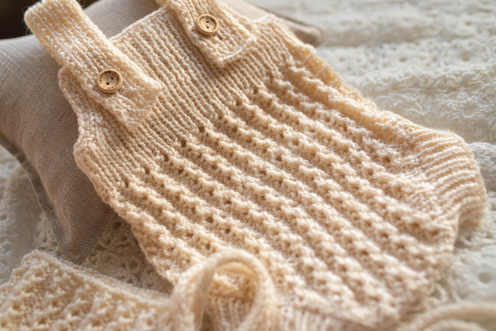 Newborn Baby Set: Romper and Cap, Gender Neutral Baby Outfit, Wool Blend Romper, Newborn Photo Shoot Outfit, Newborn Photo Prop Set, Baby Shower Gift (Copy) (Copy)