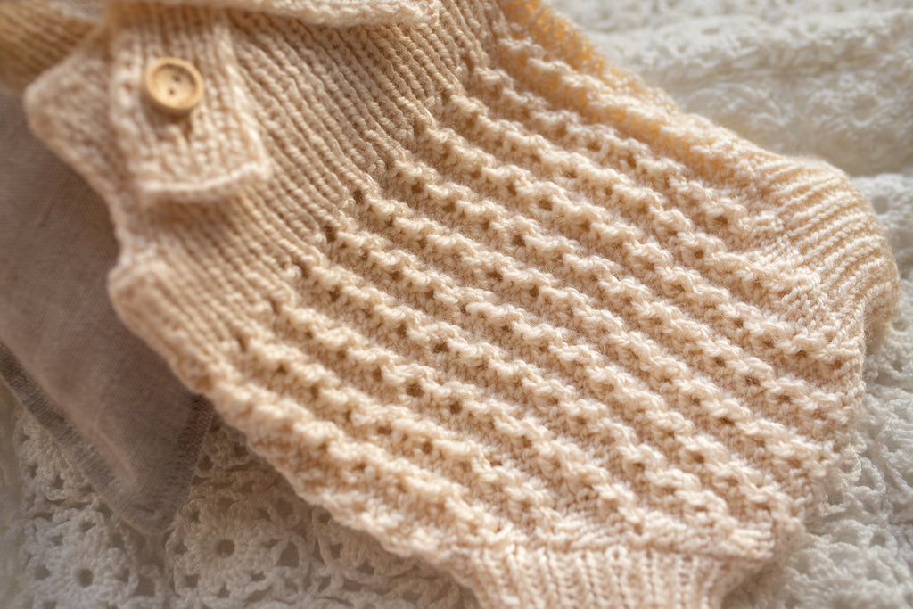 Newborn Baby Set: Romper and Cap, Gender Neutral Baby Outfit, Wool Blend Romper, Newborn Photo Shoot Outfit, Newborn Photo Prop Set, Baby Shower Gift (Copy) (Copy)
