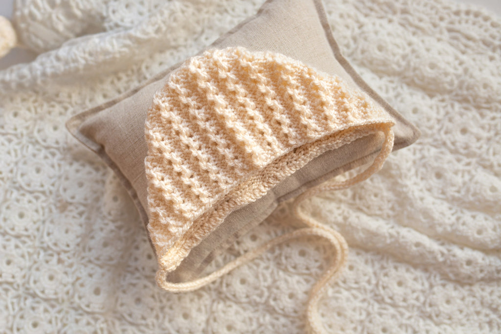 Newborn Baby Set: Romper and Cap, Gender Neutral Baby Outfit, Wool Blend Romper, Newborn Photo Shoot Outfit, Newborn Photo Prop Set, Baby Shower Gift (Copy) (Copy)