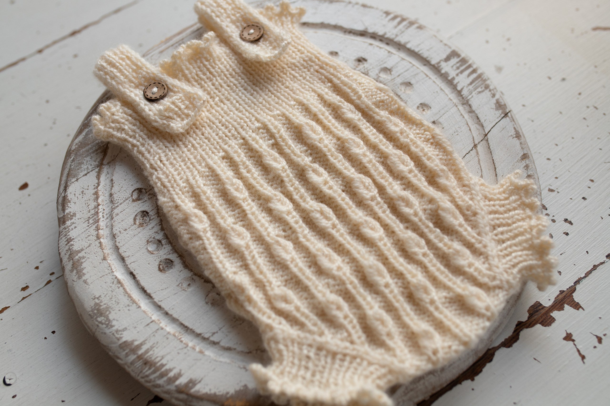 Newborn Baby Set: Romper and Cap, Gender Neutral Baby Outfit, Wool Blend Romper, Newborn Photo Shoot Outfit, Newborn Photo Prop Set, Baby Shower Gift (Copy)