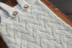 White Knit Lace Newborn Romper & Bonnet Set | Newborn Photo Prop