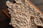 Linen Bobble & Lace Knit Newborn Romper & Bonnet Set | Newborn Photo Prop