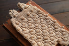 Linen Bobble & Lace Knit Newborn Romper & Bonnet Set | Newborn Photo Prop