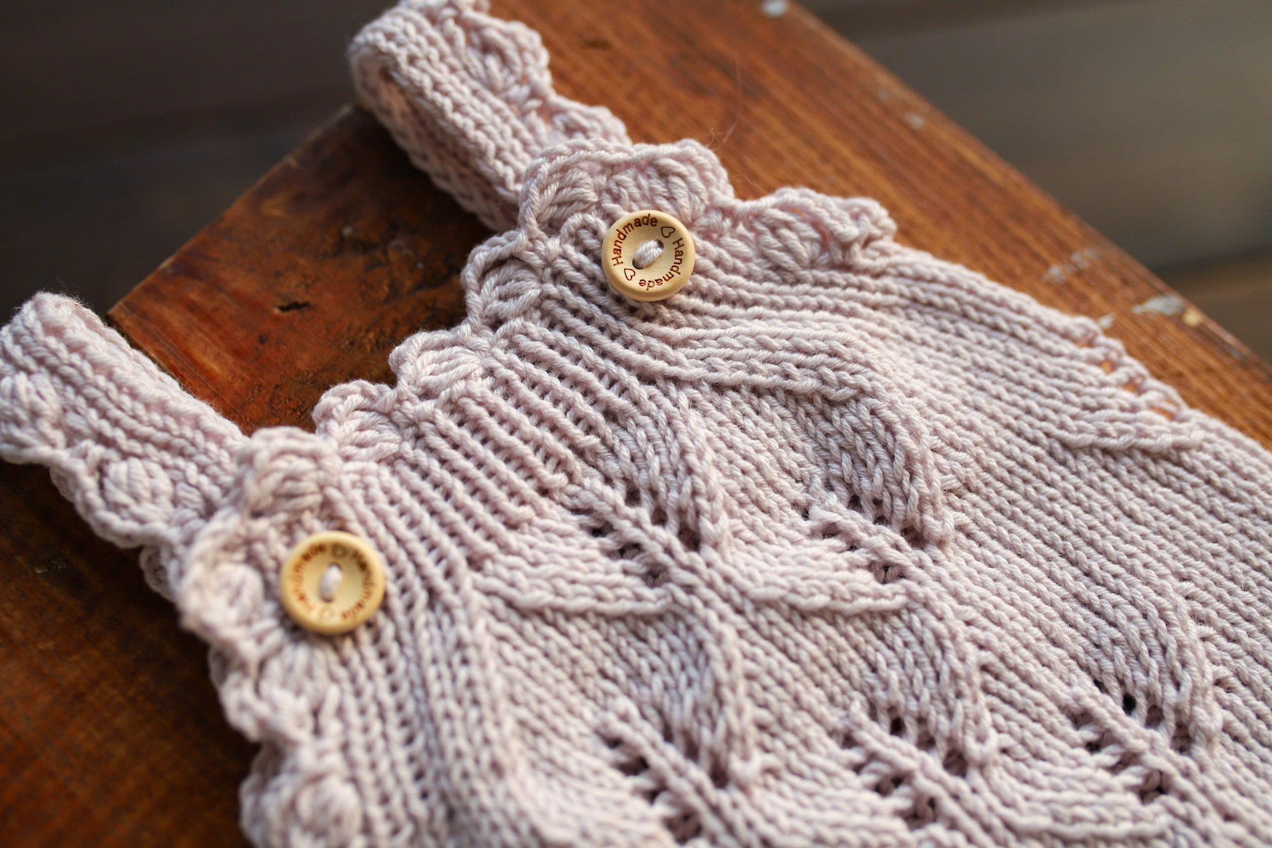 Silver Grey Leaf Lace Knit Newborn Romper | Newborn Photo Prop