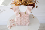 Knitted Romper and Headband, Knitted Newborn Set, Newborn Photography Outfits, Maternity Gift, Knitted Newborn Clothes, Newborn Props