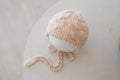 Knitted jumpsuit and bonnet, newborn photo shoot props set, newborn girl photo shoot outfit, maternity gift, newborn props