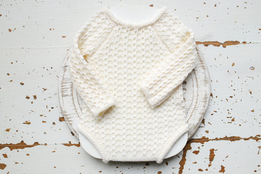 Merino Wool Knitted Newborn Baby Set, Knitted Romper with Bonnet and Socks for Newborn, Newborn Photo Shoot Props, Coming Home Outfit, Baby Shower Gift, Newborn Photo Shoot