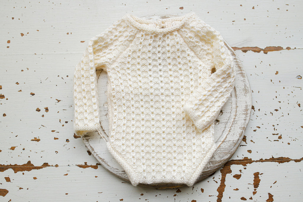 Merino Wool Knitted Newborn Baby Set, Knitted Romper with Bonnet and Socks for Newborn, Newborn Photo Shoot Props, Coming Home Outfit, Baby Shower Gift, Newborn Photo Shoot