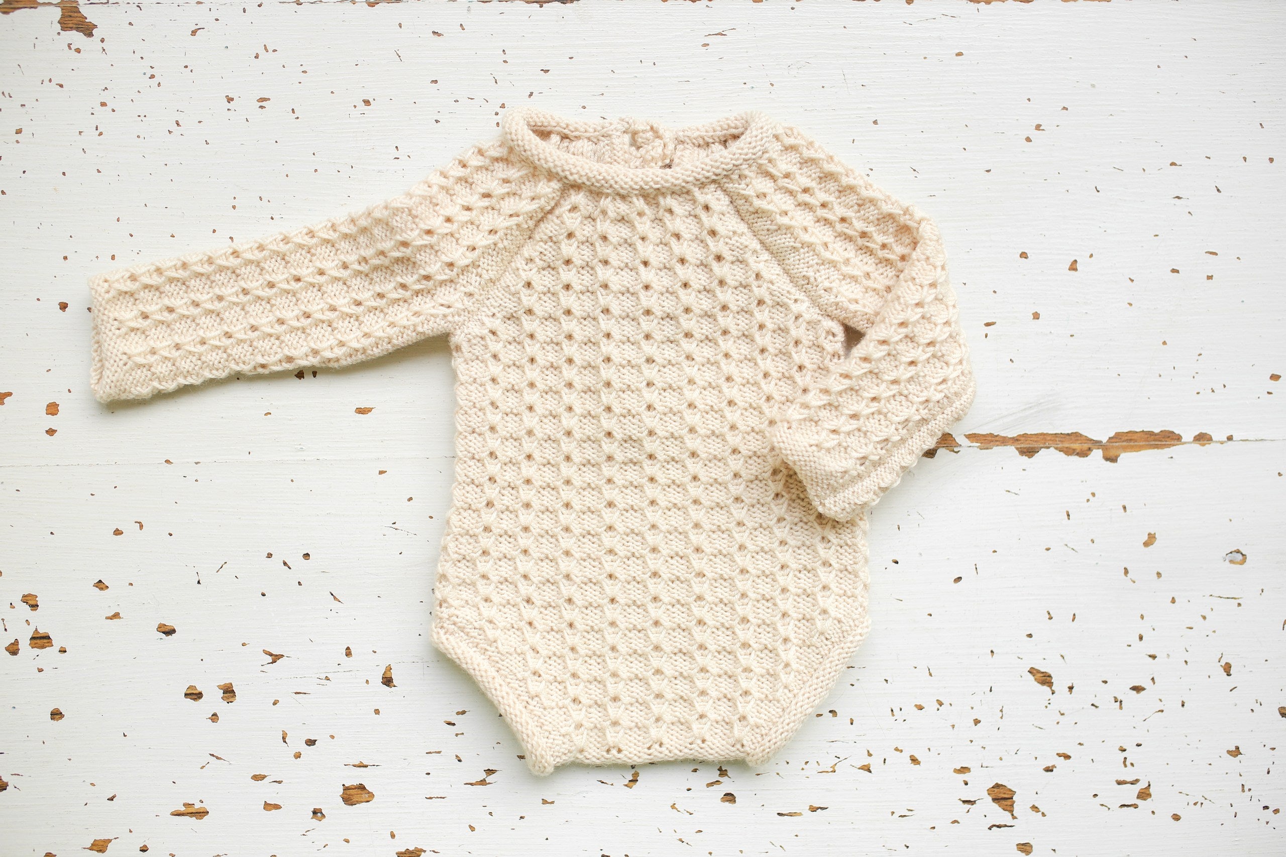 Merino Wool Knitted Newborn Baby Set, Knitted Romper with Bonnet and Socks for Newborn, Newborn Photo Shoot Props, Coming Home Outfit, Baby Shower Gift, Newborn Photo Shoot
