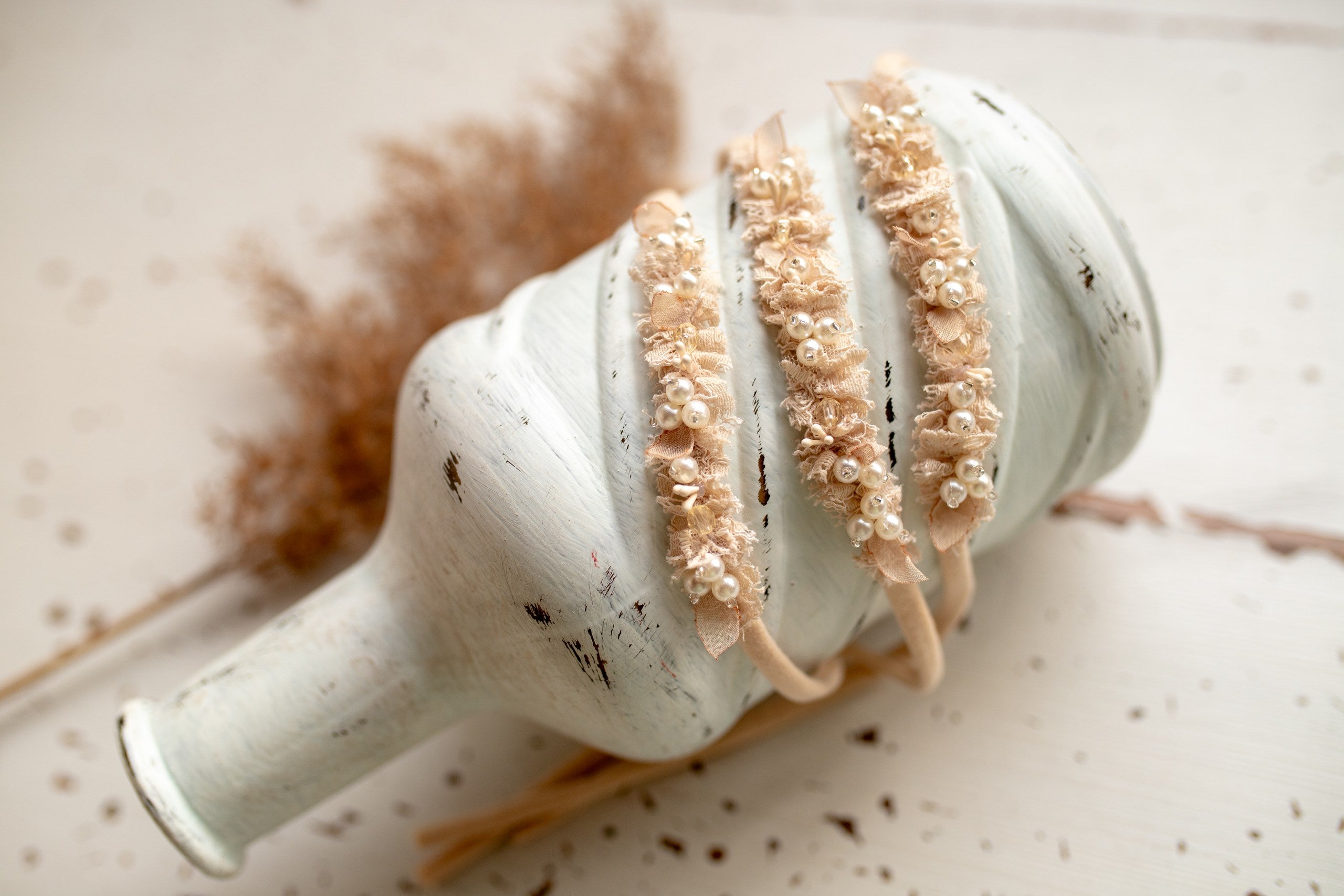 Newborn baby girl headband, newborn photography headband, newborn garter, newborn girl headband, newborn photography props, newborn photography props