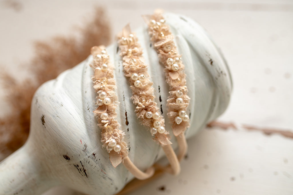 Newborn baby girl headband, newborn photography headband, newborn garter, newborn girl headband, newborn photography props, newborn photography props
