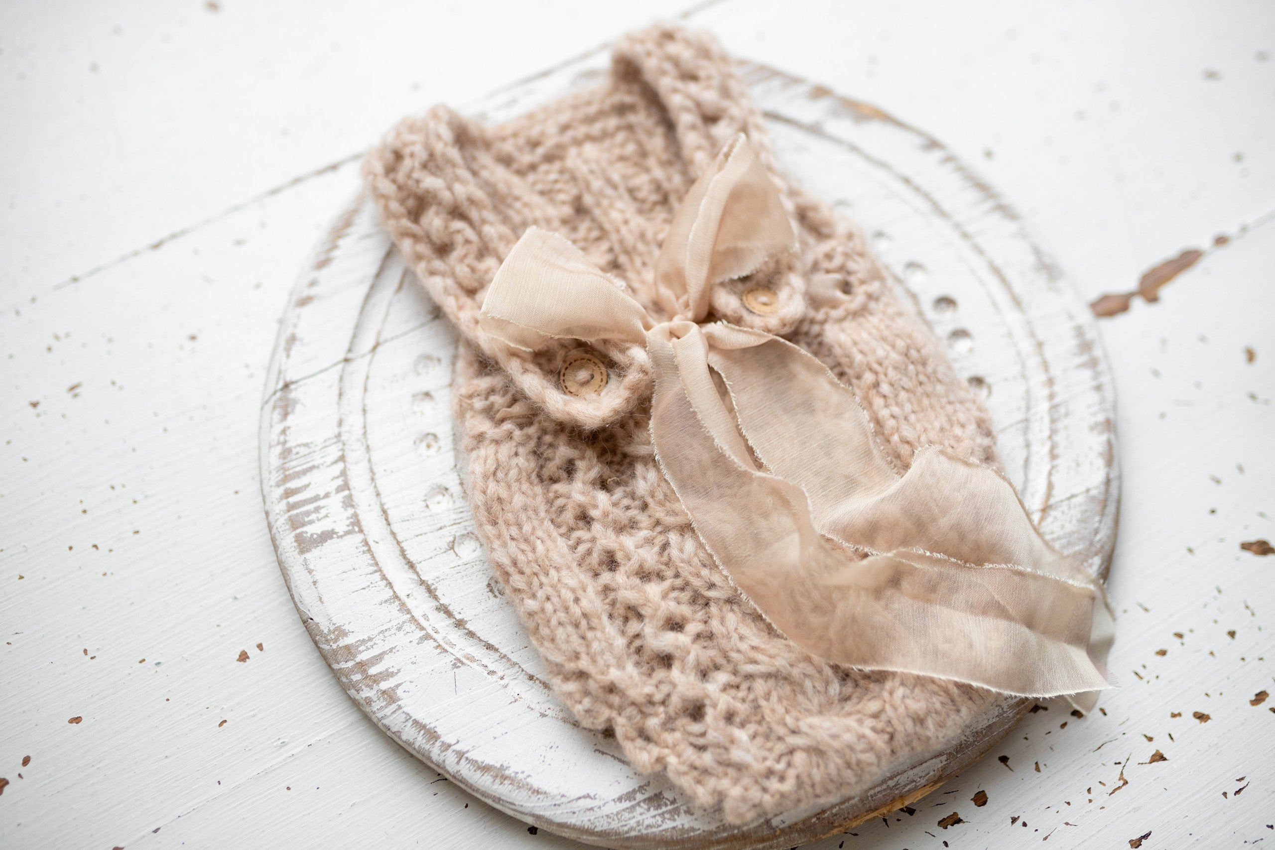 Knitted jumpsuit and bonnet, newborn photo shoot props set, newborn girl photo shoot outfit, newborn props, baby shower gift