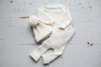 Merino Wool Newborn Baby Set, Newborn Baby Clothes Set, Sweater and Pants, Neutral Baby Set, Newborn Baby Clothes, Maternity Gift, Knitted Newborn Photo Shoot Props