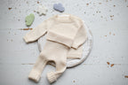 Merino Wool Newborn Baby Set, Newborn Baby Clothes Set, Sweater and Pants, Neutral Baby Set, Newborn Baby Clothes, Maternity Gift, Knitted Newborn Photo Shoot Props