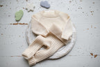 Merino Wool Newborn Baby Set, Newborn Baby Clothes Set, Sweater and Pants, Neutral Baby Set, Newborn Baby Clothes, Maternity Gift, Knitted Newborn Photo Shoot Props (Copy)