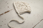 Knitted set for a newborn: jumpsuit, bonnet and socks, clothes for a newborn photo shoot, a gift for a party in honor of the future baby, clothes for discharge from the hospital.