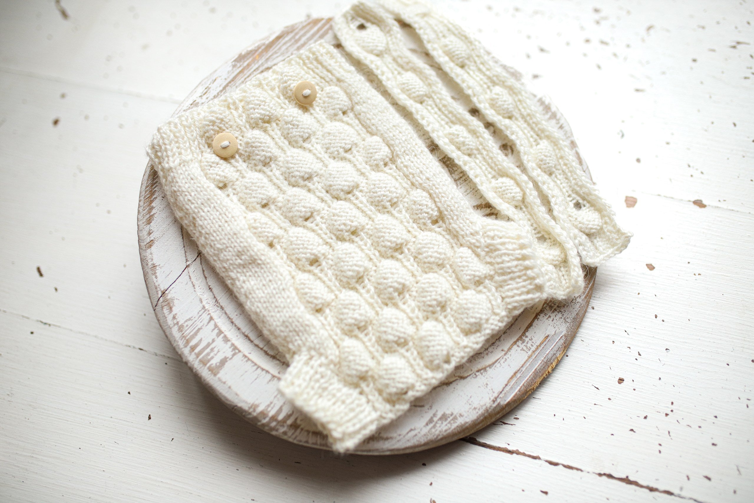 Knitted jumpsuit and bonnet for newborn, knitted set for newborn, newborn clothes, newborn photo shoot set, newborn photo shoot clothes, baby shower gift