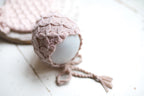 Knitted newborn set, knitted newborn jumpsuit, newborn hat, newborn clothing set, newborn cap, newborn photo shoot, maternity gift, knitted accessories for newborn photo shoot