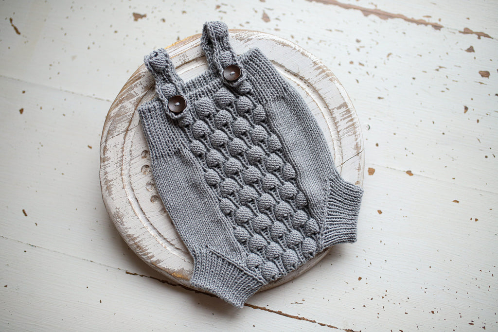 Knitted jumpsuit and headband, newborn photo shoot prop set, newborn girl photo shoot clothes, maternity gift