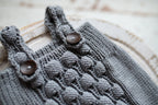 Knitted jumpsuit and headband, newborn photo shoot prop set, newborn girl photo shoot clothes, maternity gift