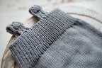 Knitted jumpsuit and headband, newborn photo shoot prop set, newborn girl photo shoot clothes, maternity gift