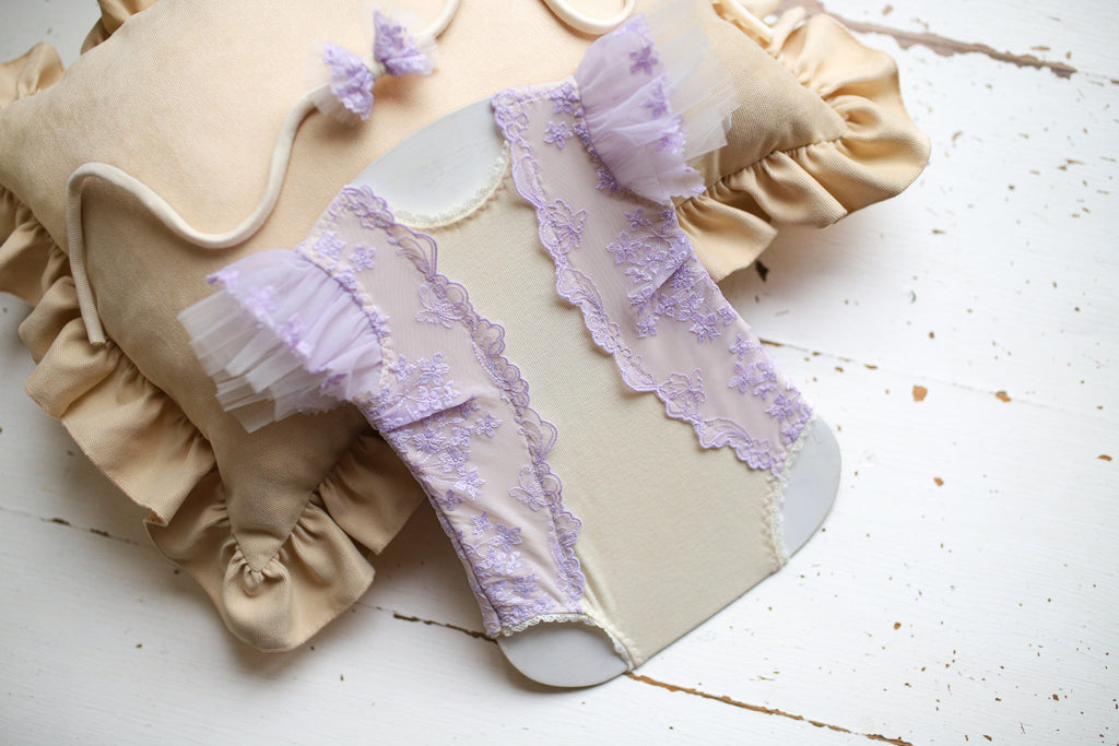 Newborn baby girl photoshoot outfit, Newborn baby girl jumpsuit and headband, Newborn outfit, Newborn photoshoot props, Newborn photo props, Maternity gift