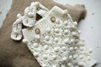 Knitted set for a newborn girl, knitted jumpsuit and bonnet, outfit for a newborn photo shoot, gift for pregnant women, props for newborns, outfit for discharge from the hospital