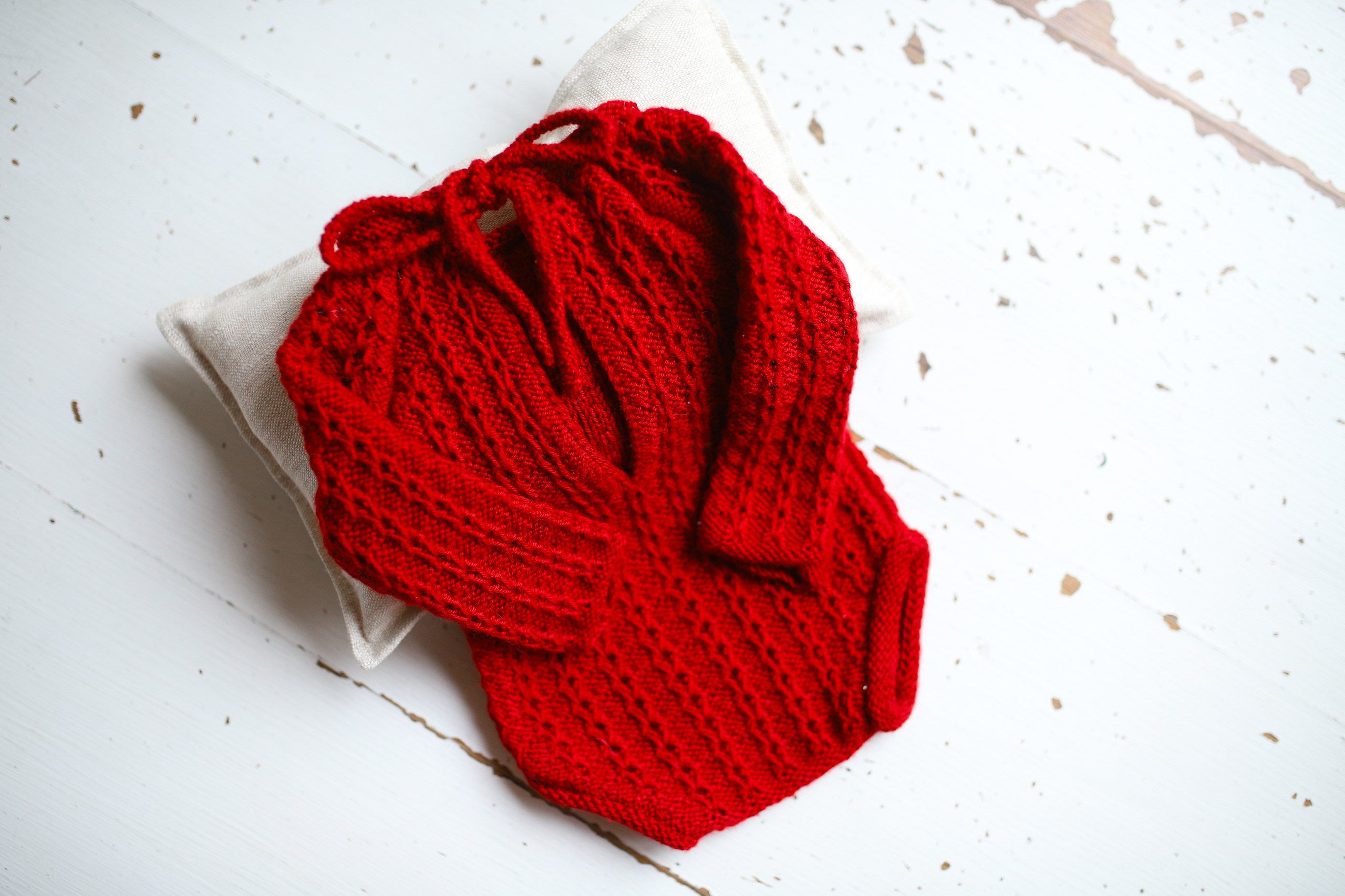 Knitted set for a newborn: jumpsuit, bonnet and socks, clothes for a newborn photo shoot, a gift for a party in honor of the future baby, clothes for discharge from the hospital.