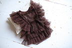 A lace jumpsuit and bonnet set for a newborn girl: perfect for a photo shoot, a hospital discharge outfit, a christening gown, a newborn photo shoot prop, or a baby shower gift.