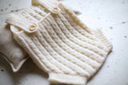 Neutral newborn photo shoot romper, cotton knit baby outfit, newborn photo shoot props, gender neutral baby photo shoot outfit, baby shower gift.