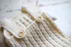 Neutral newborn photo shoot romper, cotton knit baby outfit, newborn photo shoot props, gender neutral baby photo shoot outfit, baby shower gift.
