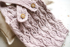 Knitted jumpsuit and bonnet, newborn photo shoot props set, newborn girl photo shoot outfit, newborn props, baby shower gift