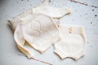 Newborn Merino Wool Sweater and Panty Set, Gender Neutral Baby Clothing Set, Newborn Baby Props, Handmade Newborn Photo Shoot Gift, Baby Shower Gift