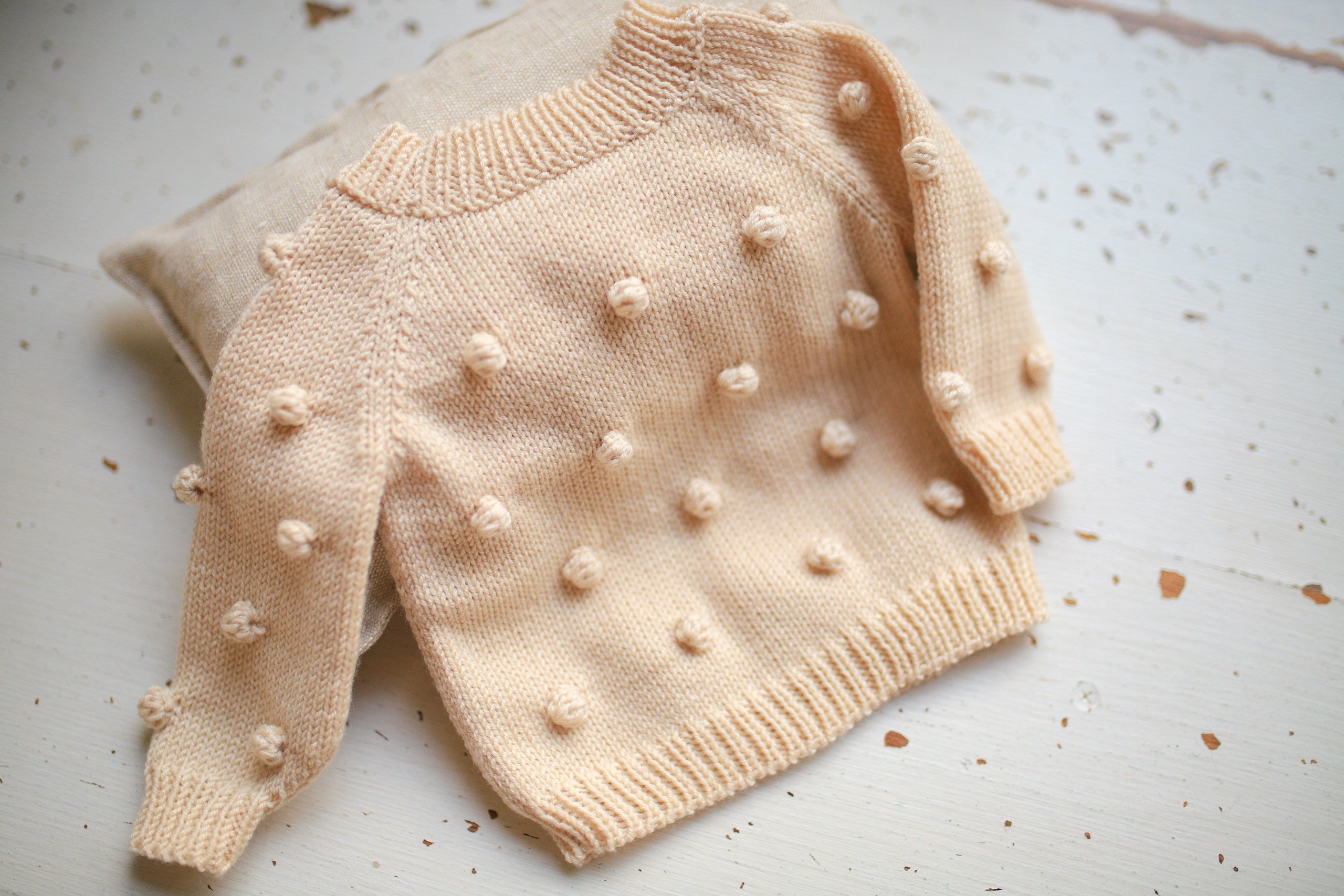 Knitted Merino Wool Sweater and Briefs Set for Boys, Chunky Knit Pullover for Newborns, Newborn Props, Newborn Photo Shoot Outfit, Baby Shower Gift