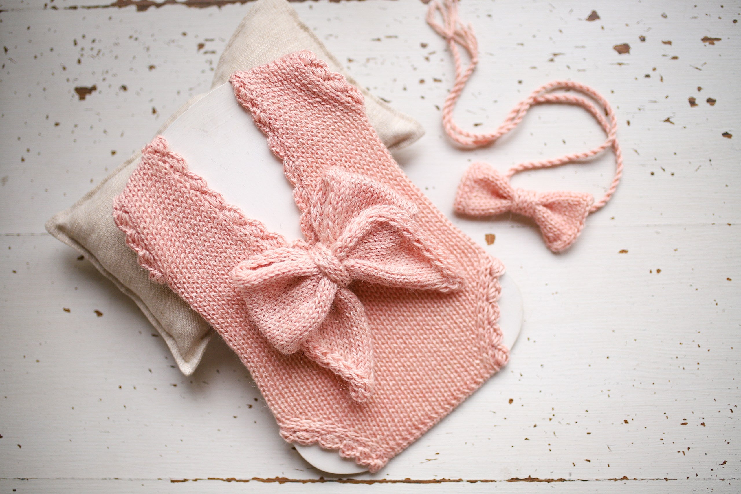 Newborn Baby Knitted Romper and Headband Set, Newborn Photo Shoot Outfits, Newborn Photo Shoot Outfits, Baby Shower Gift, Homecoming Outfits
