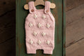 Knitted baby girl jumpsuit, newborn girl photo shoot props, newborn girl photo shoot outfit, maternity gift, knitted baby girl outfit, coming home outfit