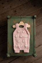Knitted baby girl jumpsuit, newborn girl photo shoot props, newborn girl photo shoot outfit, maternity gift, knitted baby girl outfit, coming home outfit