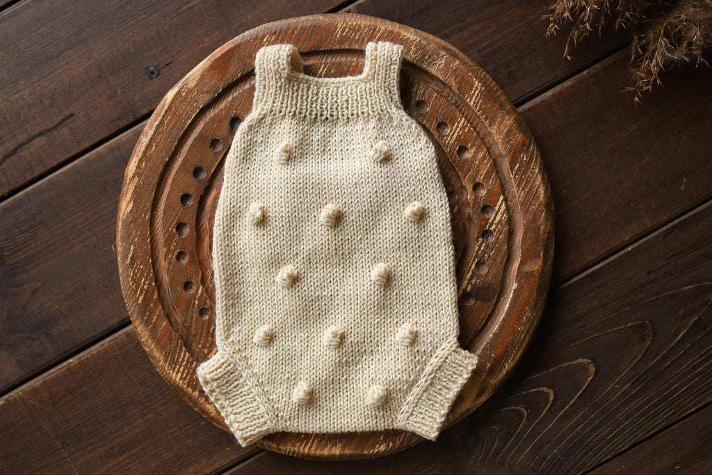 Knitted Newborn Baby Girl Romper, Newborn Photo Outfit, Maternity Gift, Knitted Newborn Outfit, Newborn Props, Homecoming Outfit, Baby Shower Gift