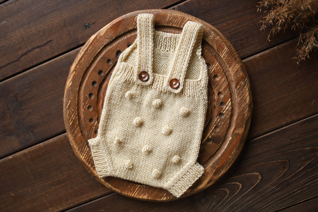 Knitted Newborn Baby Girl Romper, Newborn Photo Outfit, Maternity Gift, Knitted Newborn Outfit, Newborn Props, Homecoming Outfit, Baby Shower Gift