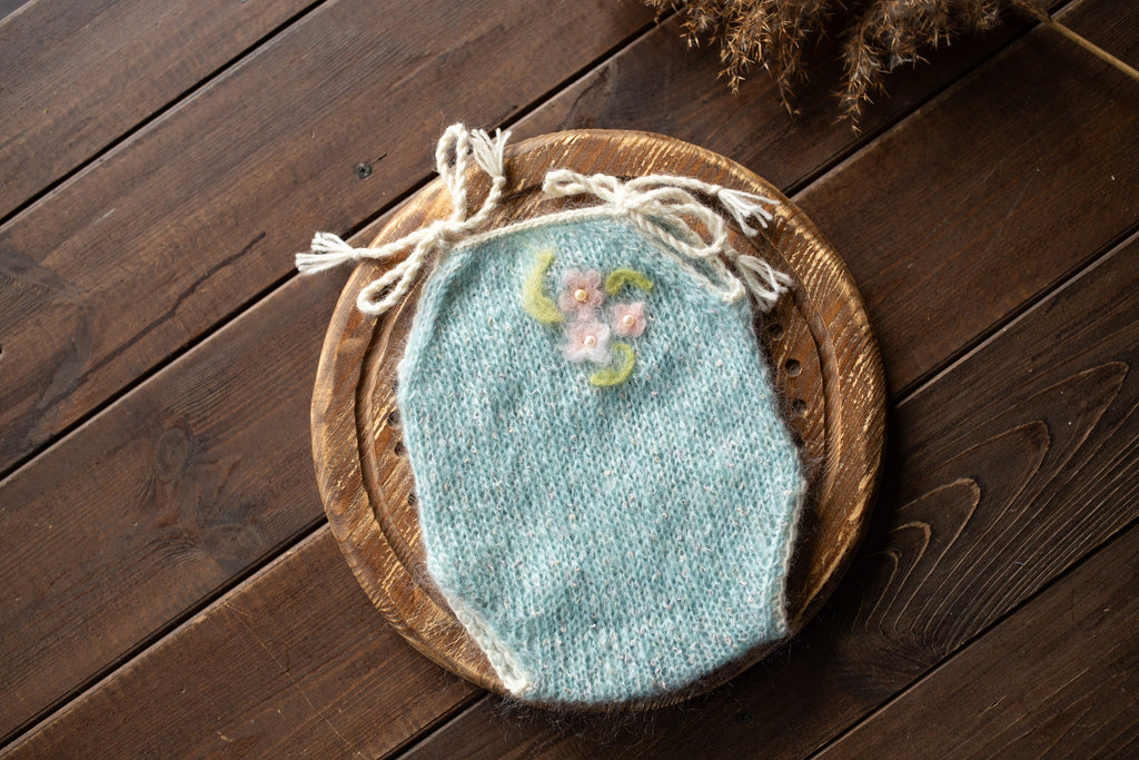 Newborn Baby Girl Knitted Romper and Headband Set Newborn Photography Outfit Maternity Gift Newborn Props Coming Home Outfit Newborn Romper