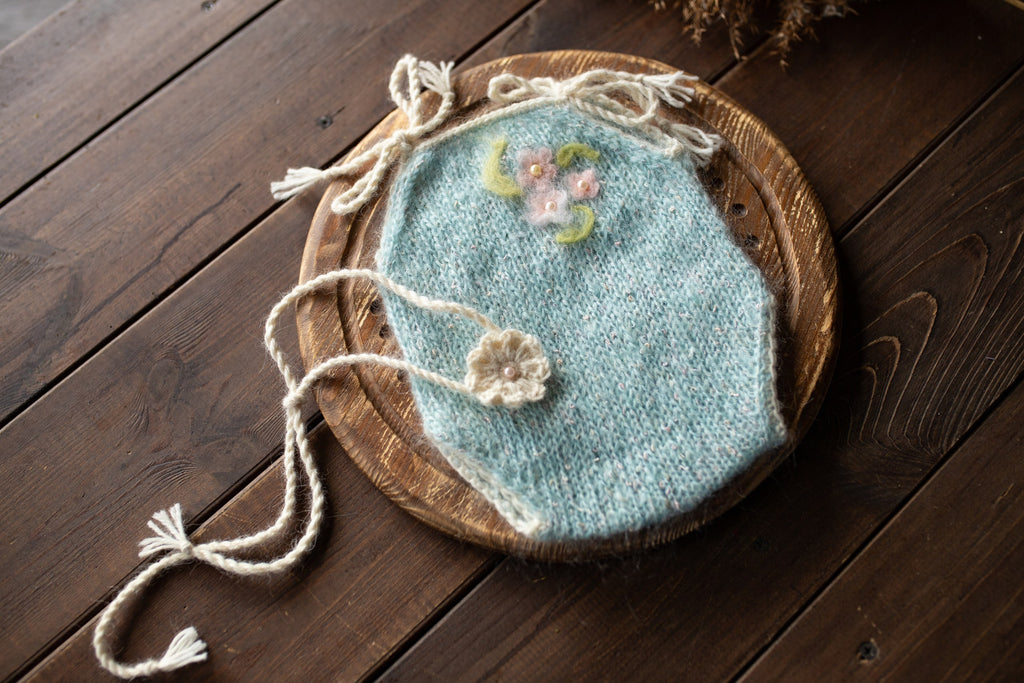 Newborn Baby Girl Knitted Romper and Headband Set Newborn Photography Outfit Maternity Gift Newborn Props Coming Home Outfit Newborn Romper