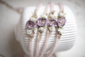 Newborn baby girl lace headband, dainty baby headband, newborn flower accessory, newborn photo shoot props, delicate flower headband